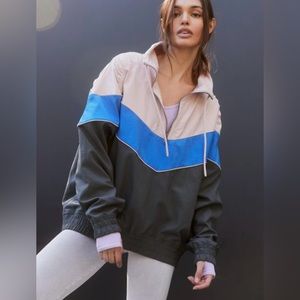 FP Movement | Walk the Line Color Block Zip Pullover